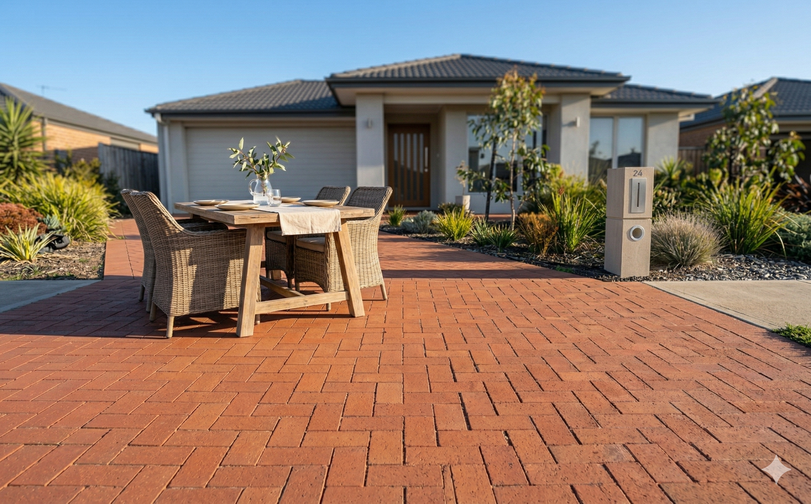 Clean pavers and patio